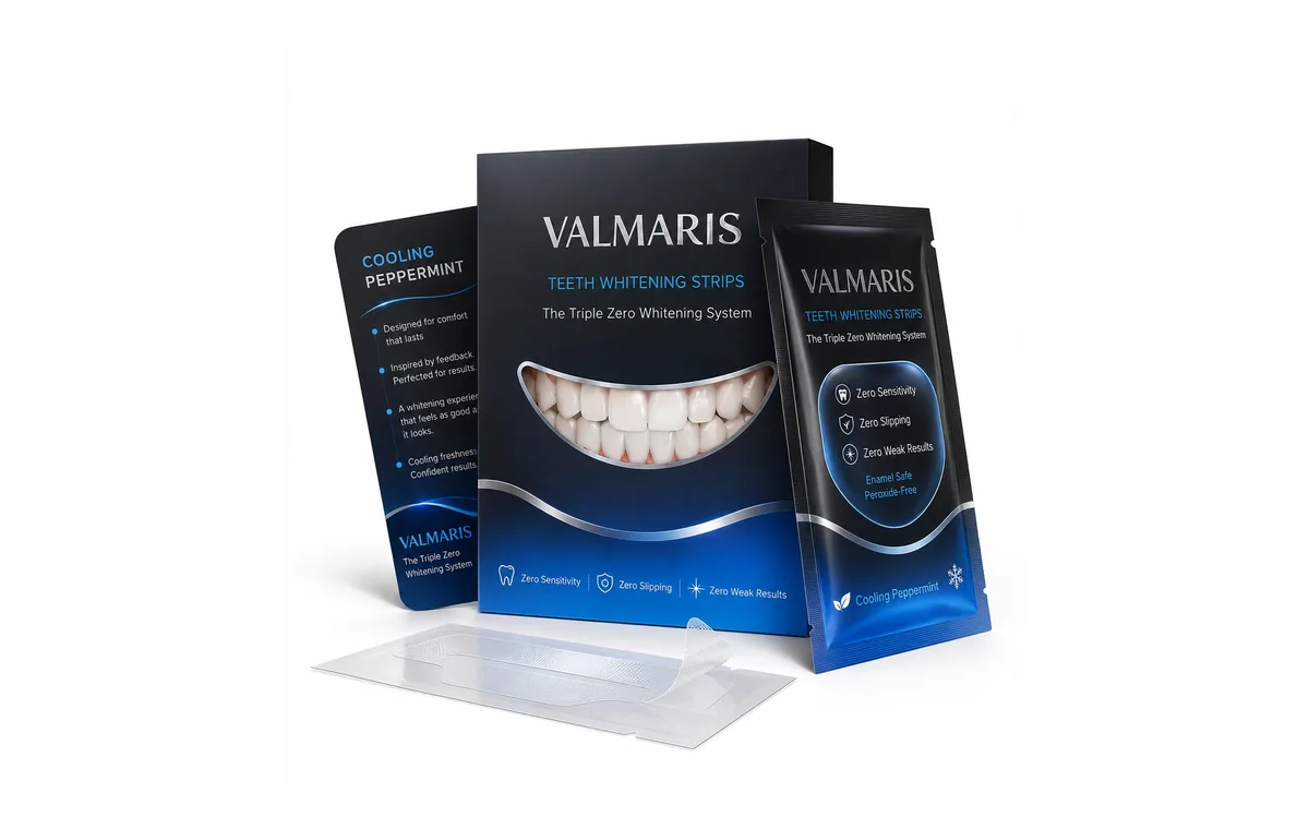 VALMARIS Cooling Peppermint Teeth Whitening Strips