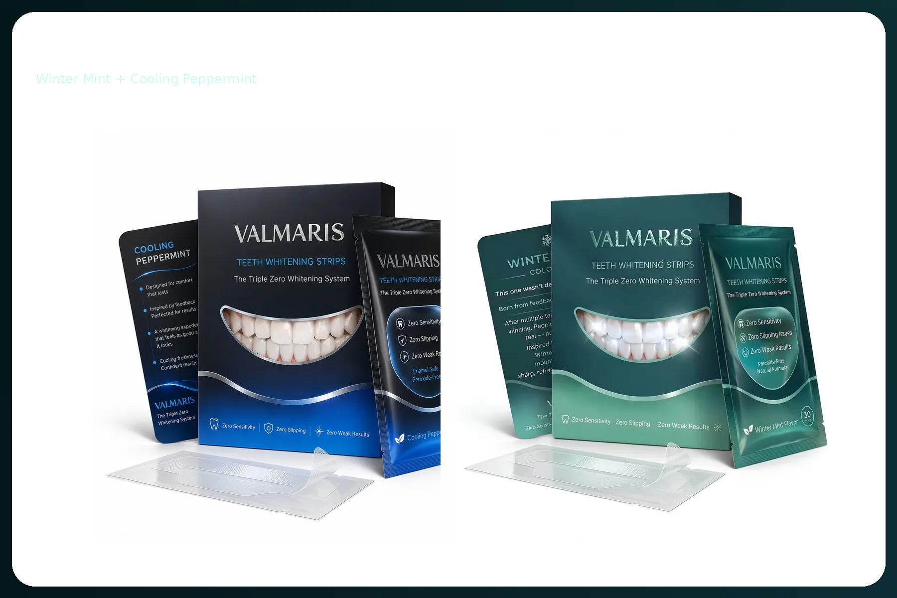 VALMARIS Teeth Whitening Strips product family