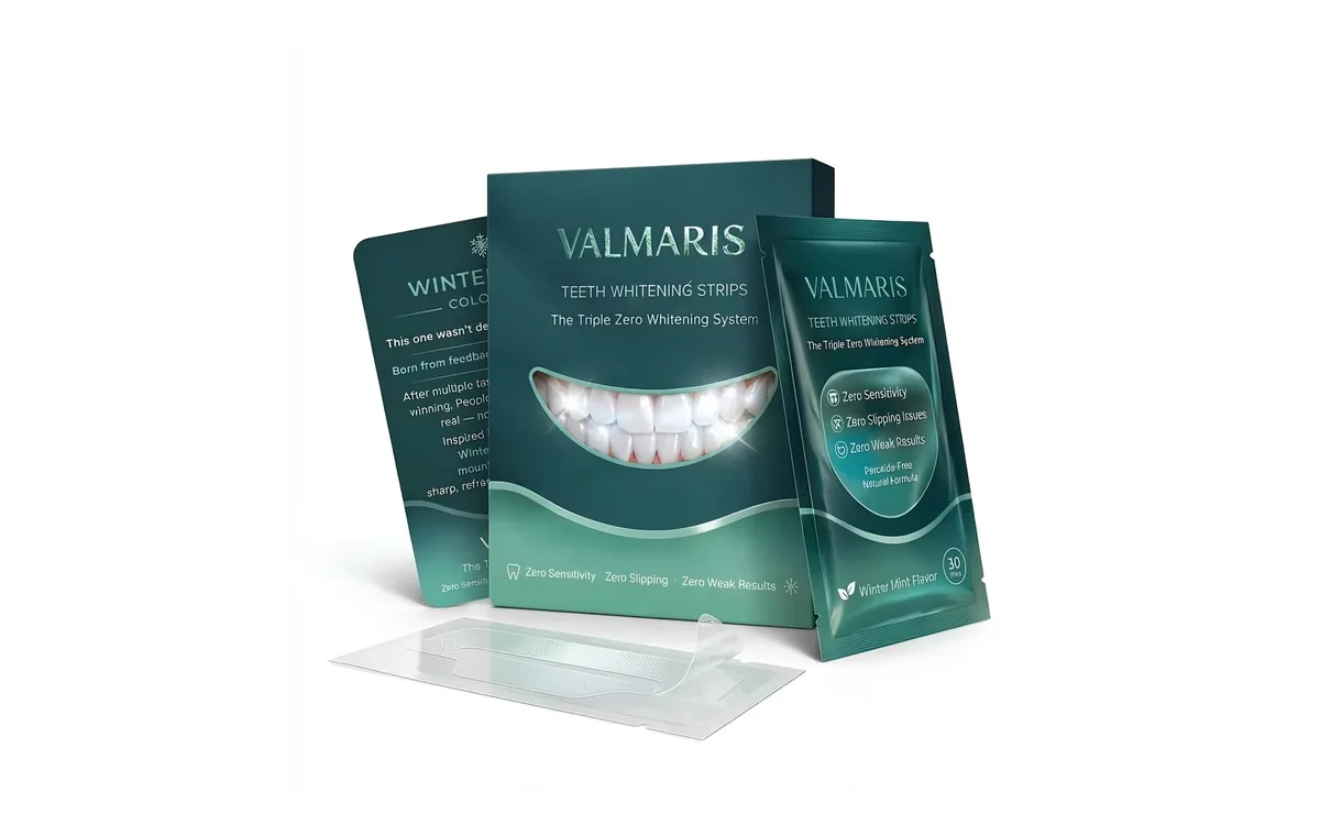 VALMARIS Winter Mint Teeth Whitening Strips